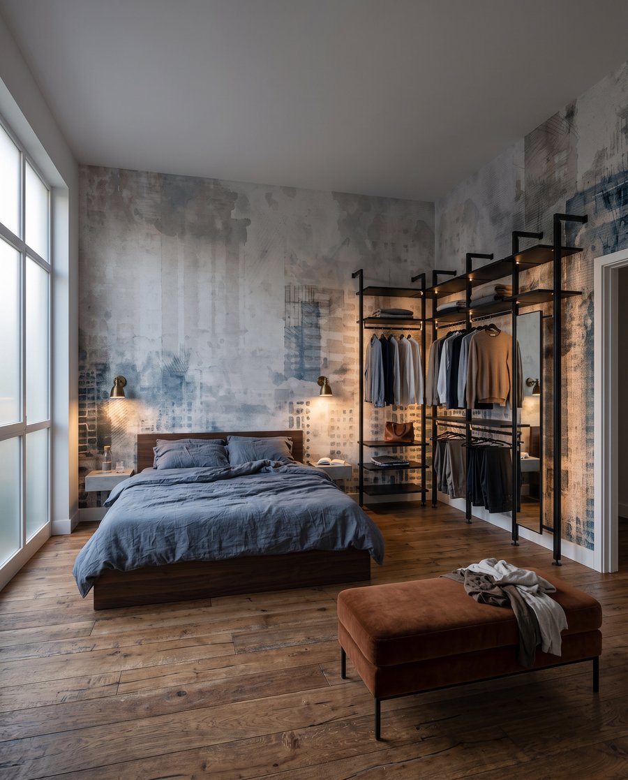 Skyline in grauen Schichten — Interieur 2