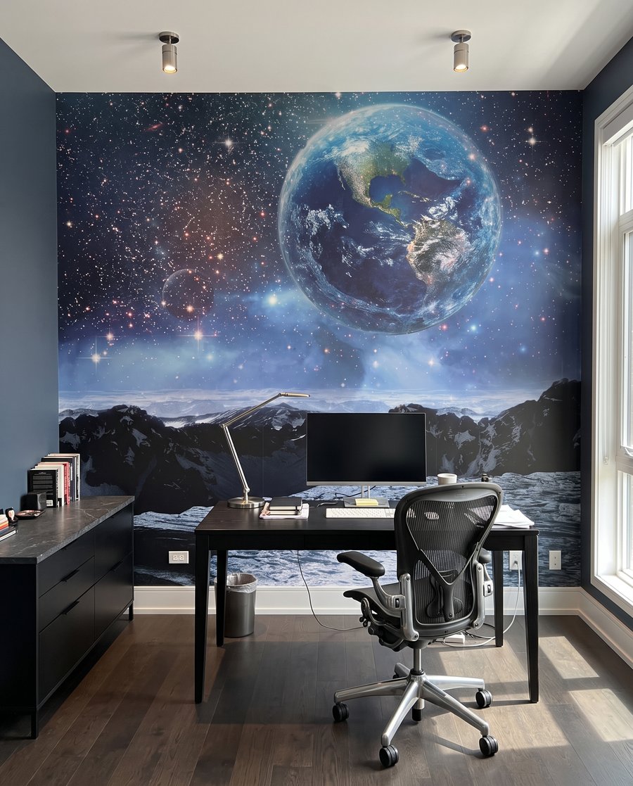Erde über Mondbergen — Interieur 6