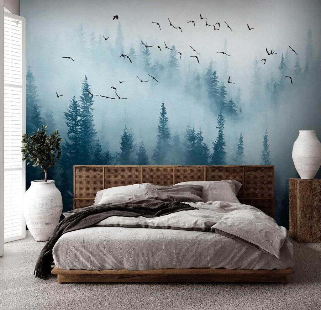Vögel über dem Kiefernwald — Interieur 2