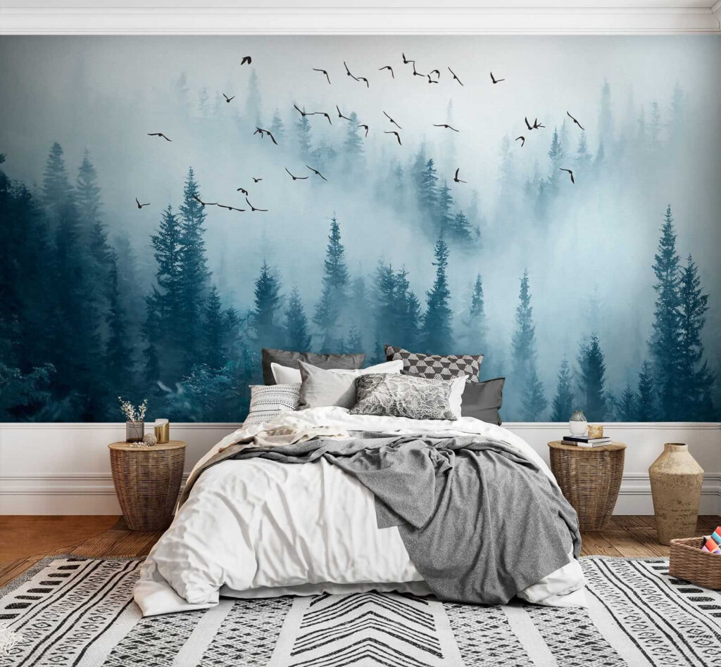Vögel über dem Kiefernwald — Interieur 3