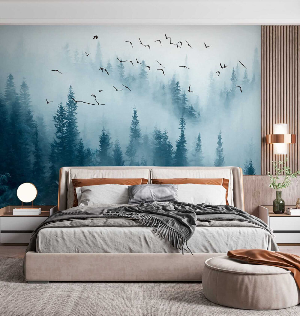 Vögel über dem Kiefernwald — Interieur 4