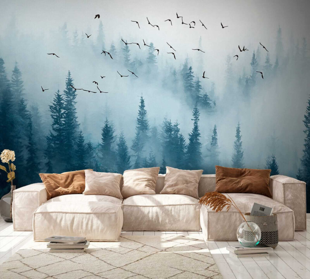 Vögel über dem Kiefernwald — Interieur 5