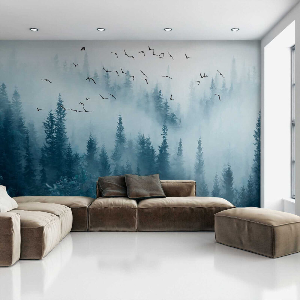 Vögel über dem Kiefernwald — Interieur 6