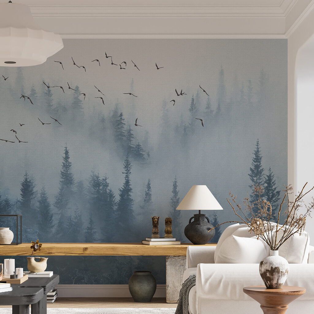 Vögel über dem Kiefernwald — Interieur 10