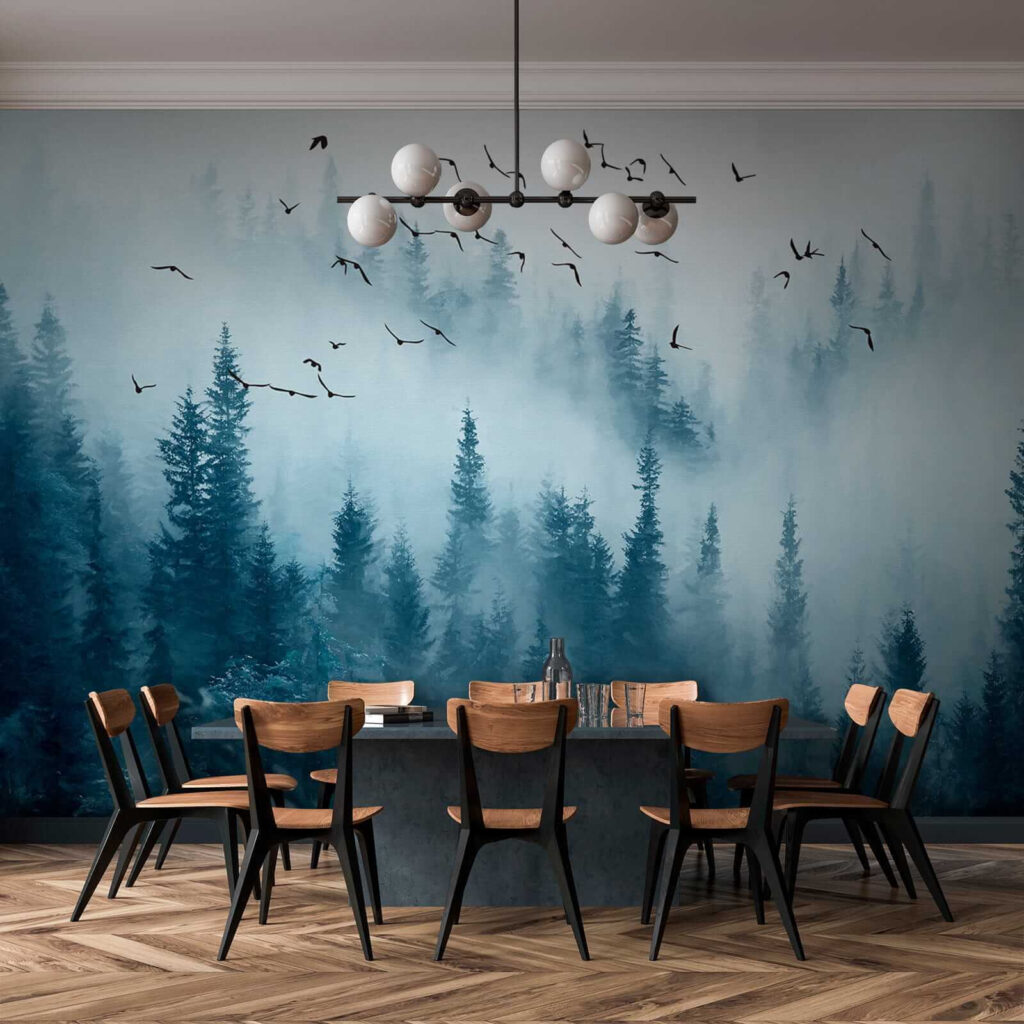 Vögel über dem Kiefernwald — Interieur 9