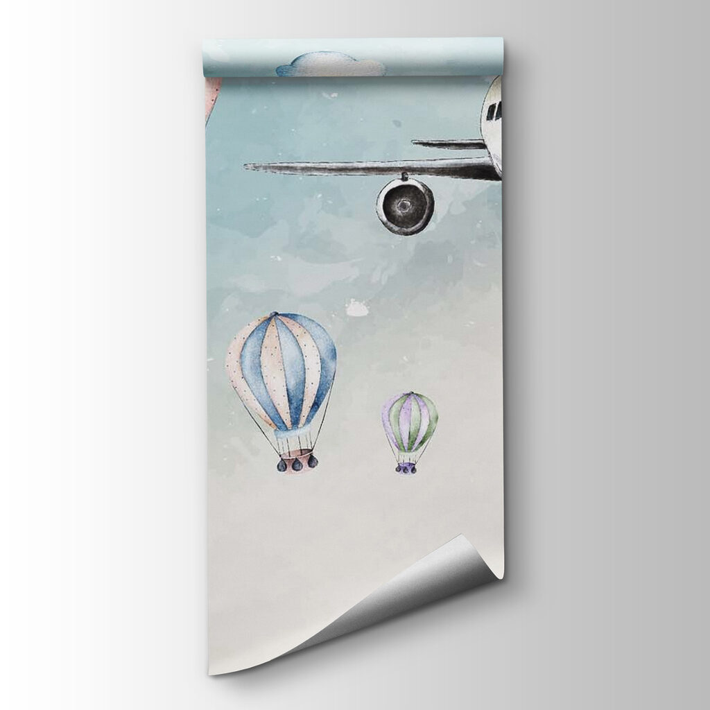 Heißluftballons und Flugzeuge — Produktansicht