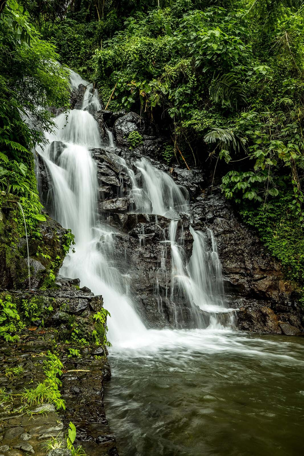 Wasserfall am Teich — ganzes Design