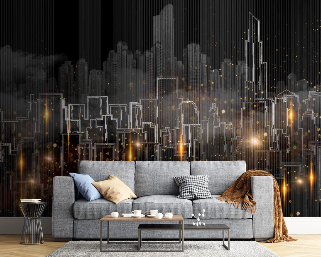 Grafische Stadtsilhouette — Interieur 2