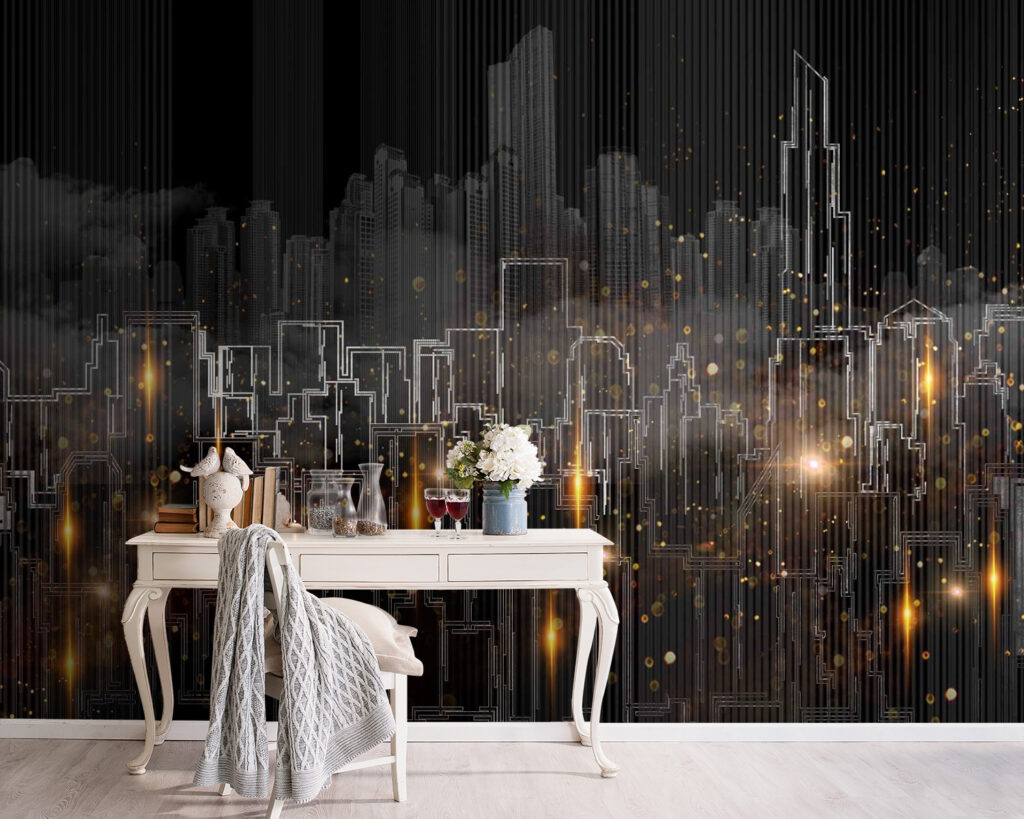 Grafische Stadtsilhouette — Interieur 1