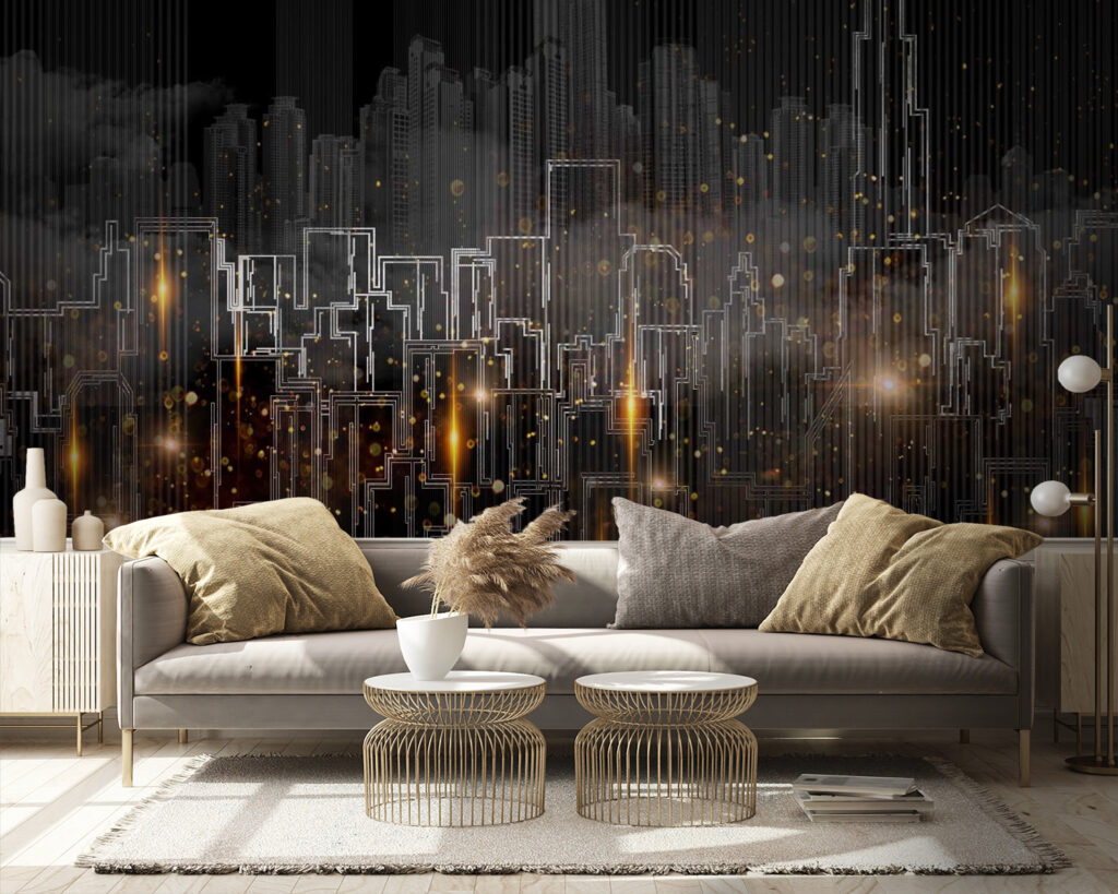 Grafische Stadtsilhouette — Interieur 3