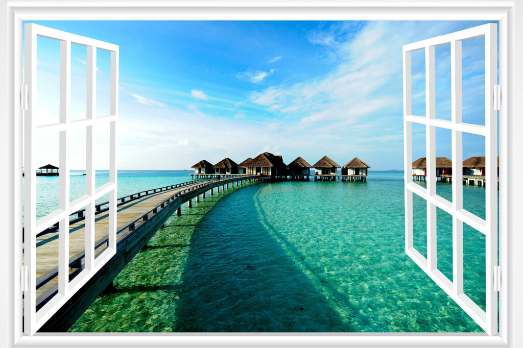Fenster zur Lagune — ganzes Design