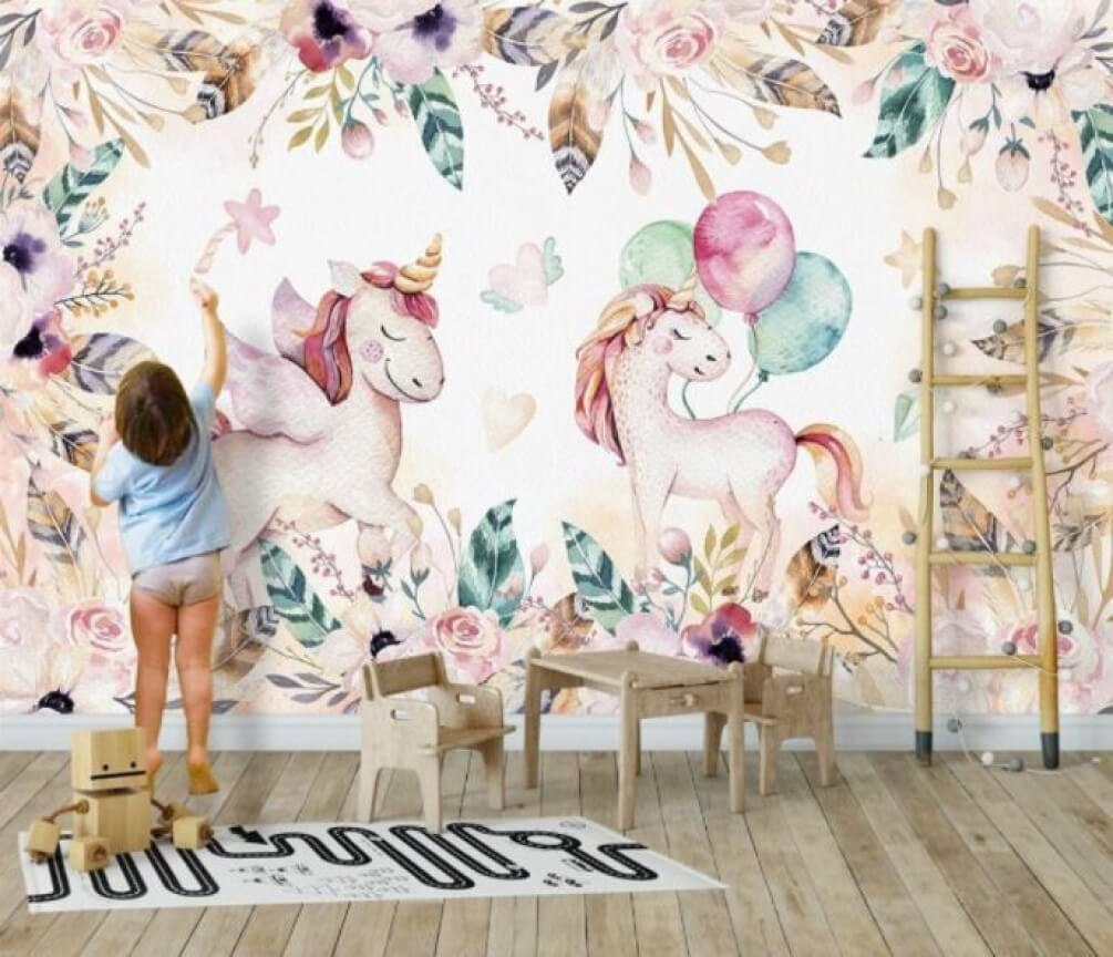 Einhörner und Blumen — Interieur 1