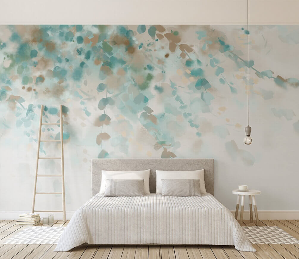 Zweige in Aquarell in einem Interieur