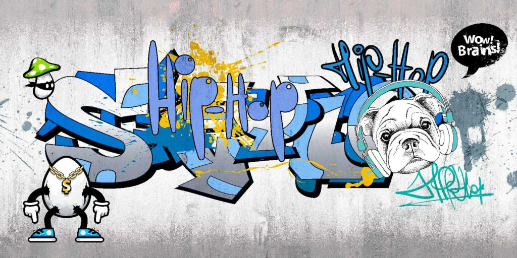 Hip-Hop-Streetart — ganzes Design