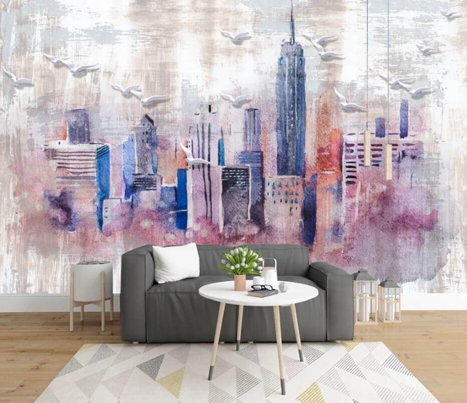 Stadt in Aquarell — Interieur 1
