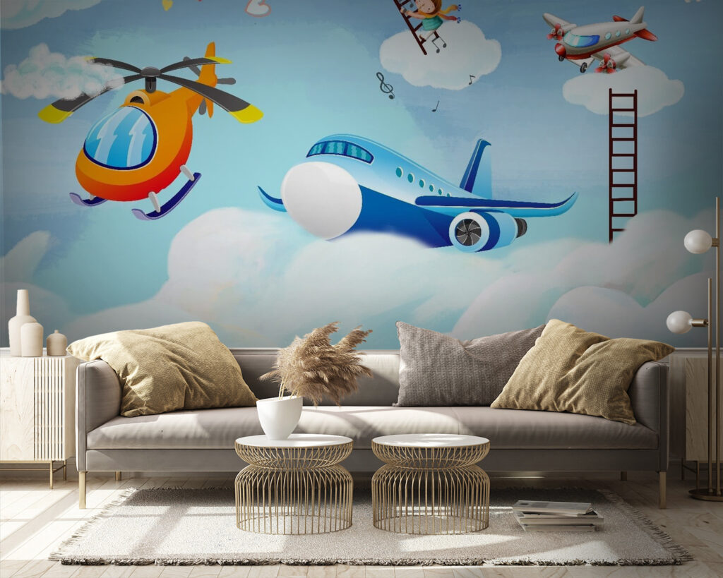Flugzeuge am Himmel — Interieur 1