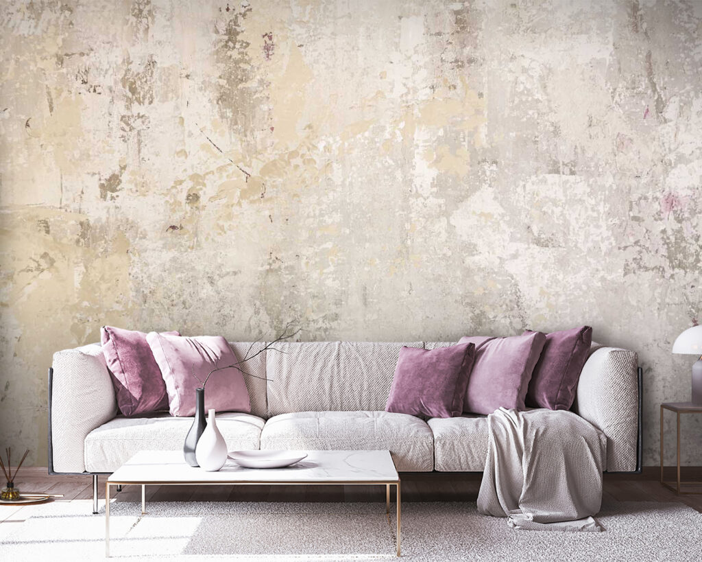 Helle Flecken in Beige in einem Interieur
