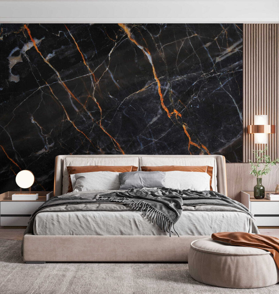 Schwarzer Marmor, feurige Adern — Interieur 4