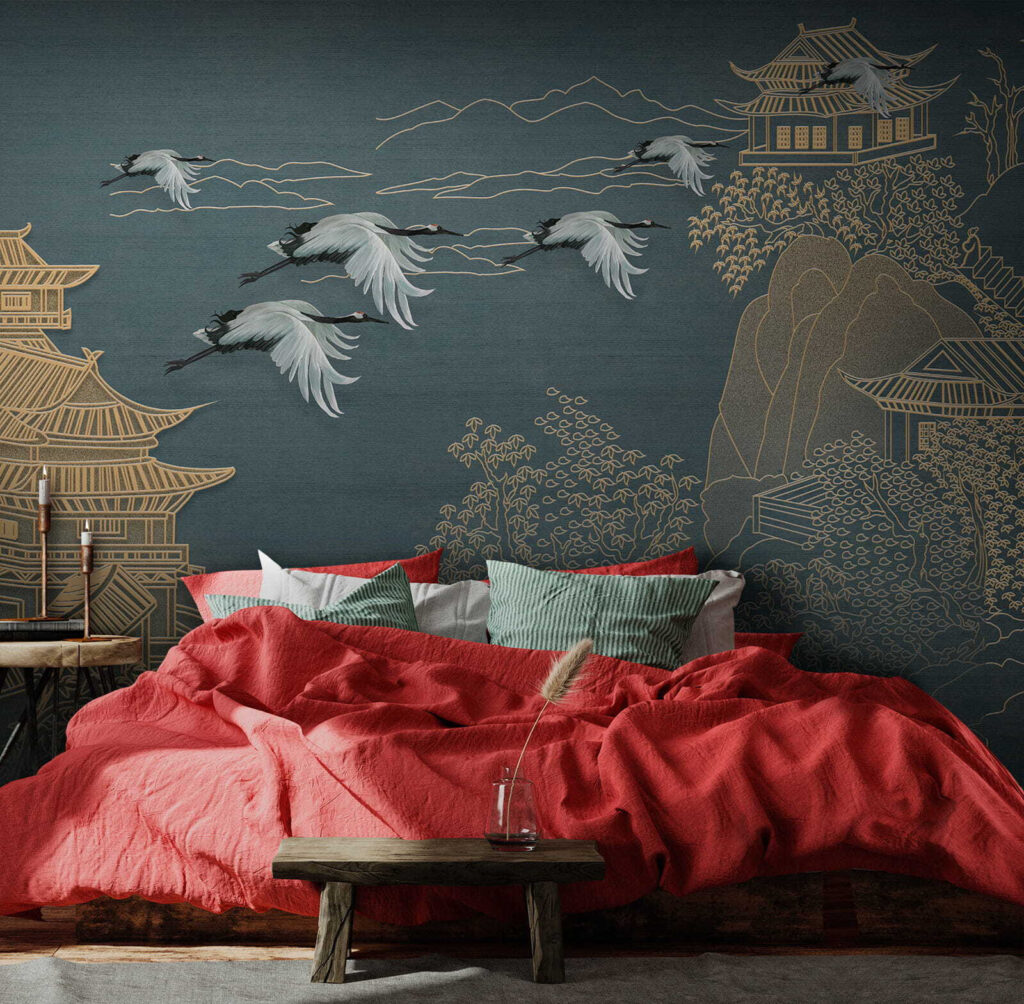 Landschaft mit Kranichen — Interieur 2