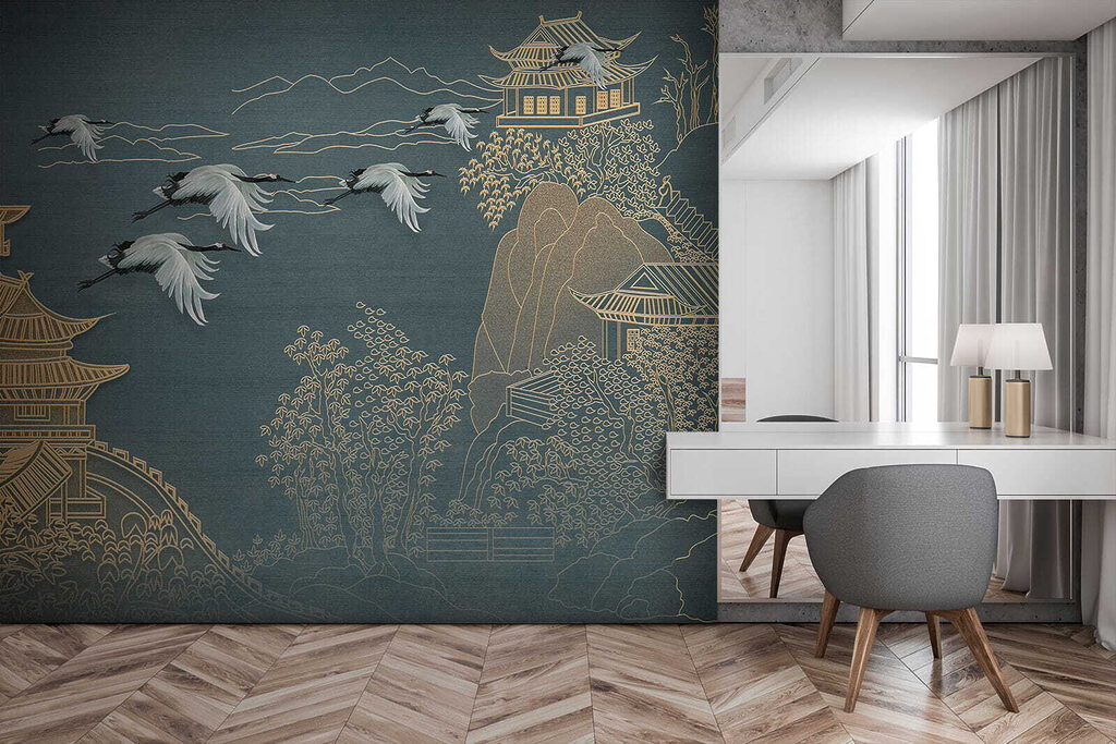 Landschaft mit Kranichen — Interieur 12