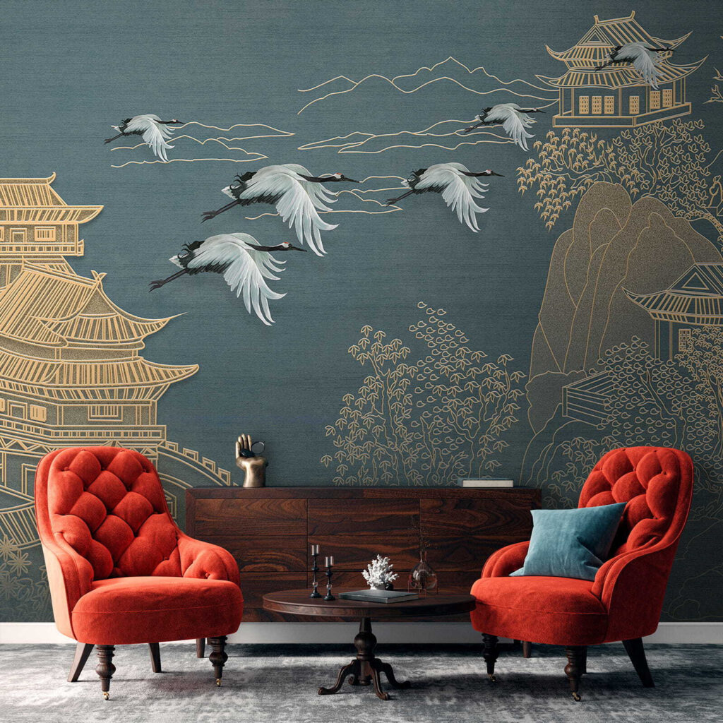 Landschaft mit Kranichen — Interieur 6