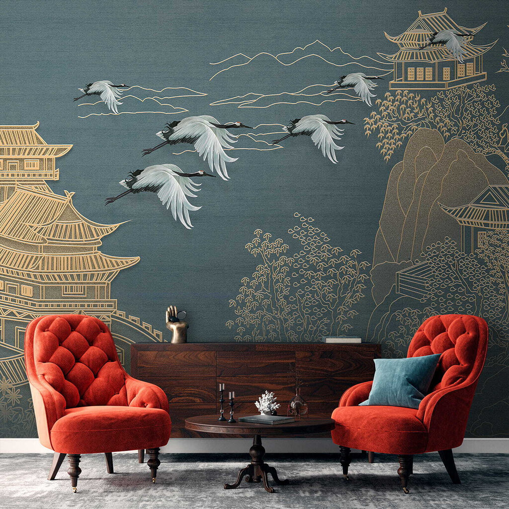 Landschaft mit Kranichen — Interieur 13