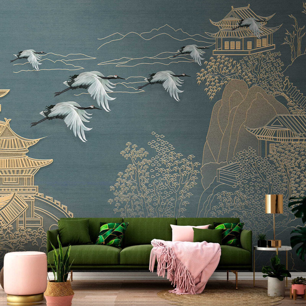 Landschaft mit Kranichen — Interieur 8