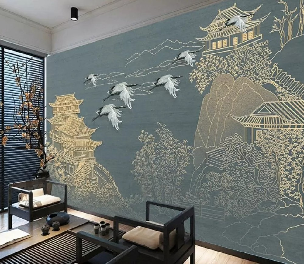 Landschaft mit Kranichen — Interieur 1