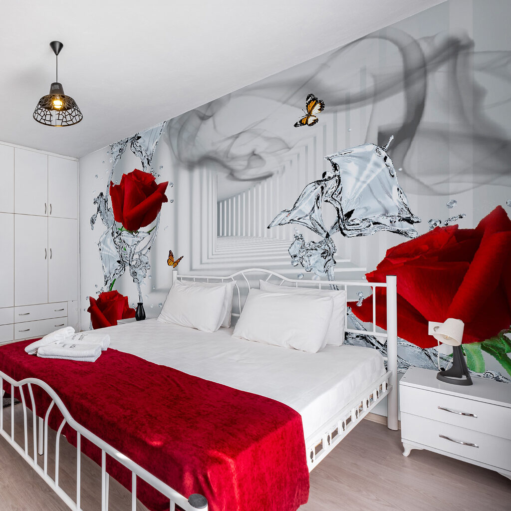 Rote Rosen und Schmetterlinge — Interieur 10