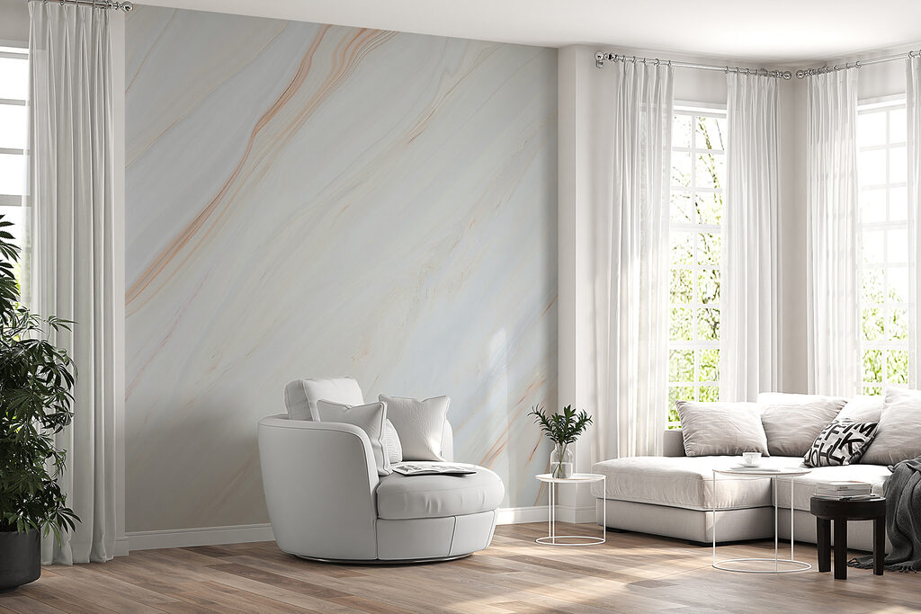 Adern auf weißen Bahnen — Interieur 3
