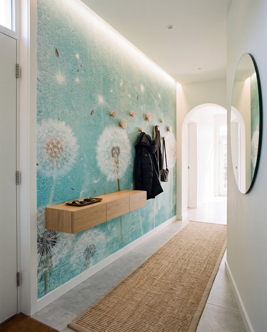 Pusteblumen vor Wassergrün — Interieur 5