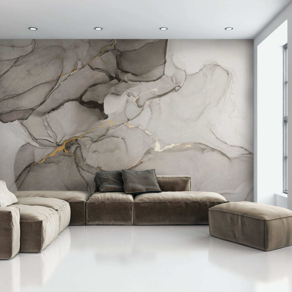 Marmorierung in Schwarz-Weiß — Interieur 2