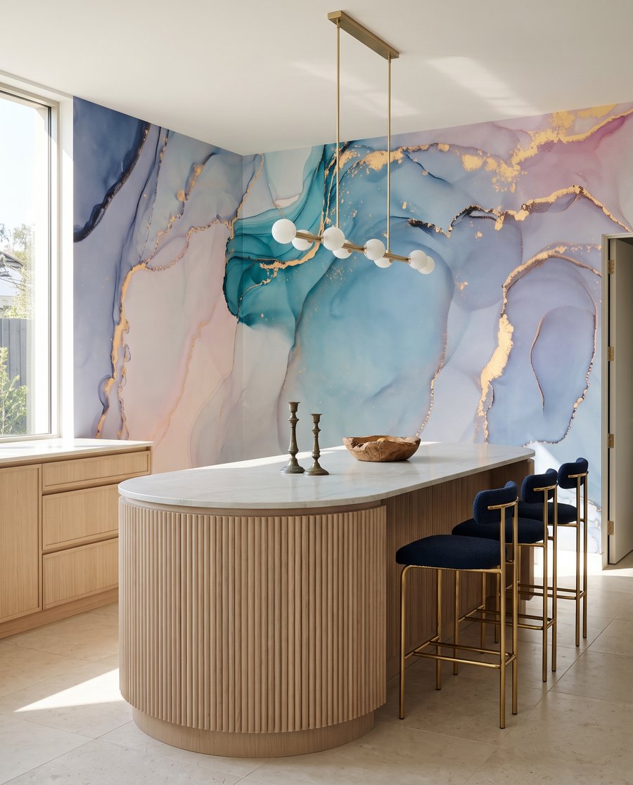 Zartblau mit Gold — Interieur 6