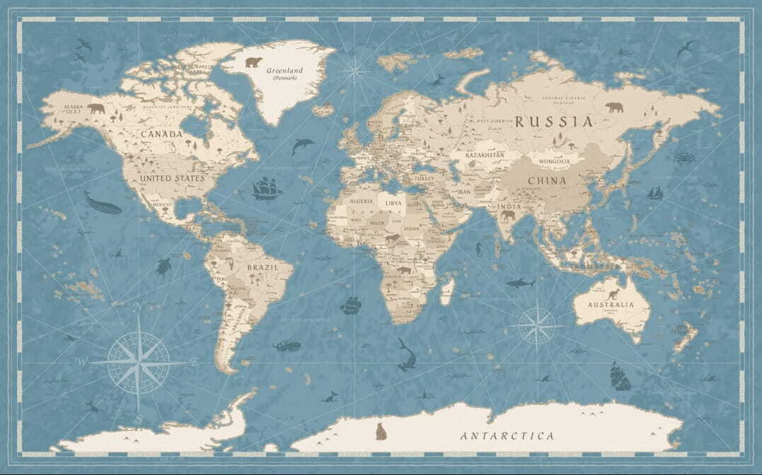 Die Welt als Karte — ganzes Design