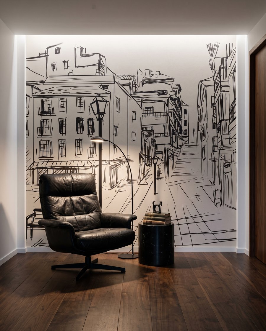 Skizzierte Gasse — Interieur 5