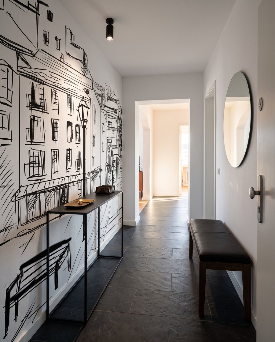 Skizzierte Gasse — Interieur 6