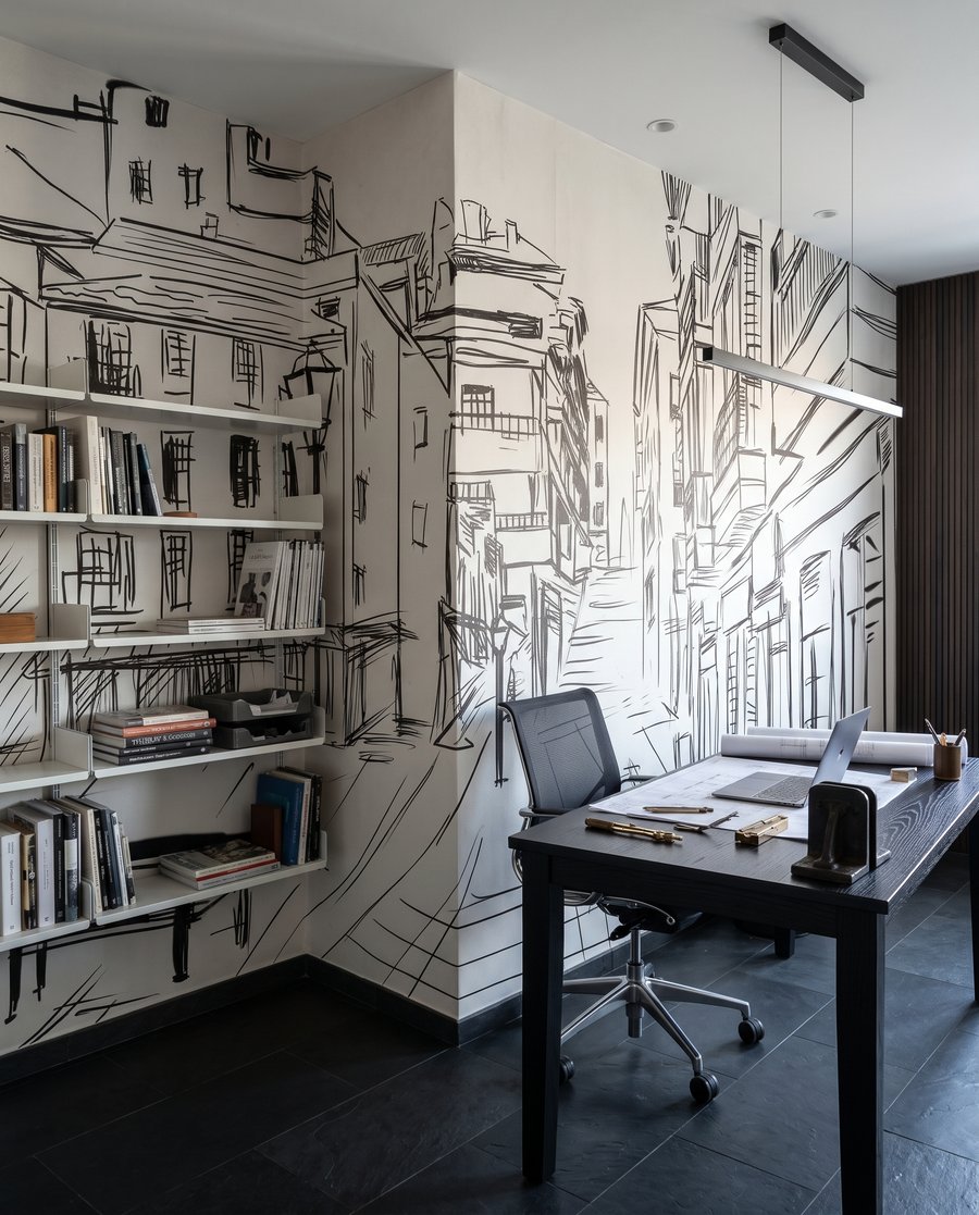 Skizzierte Gasse — Interieur 8