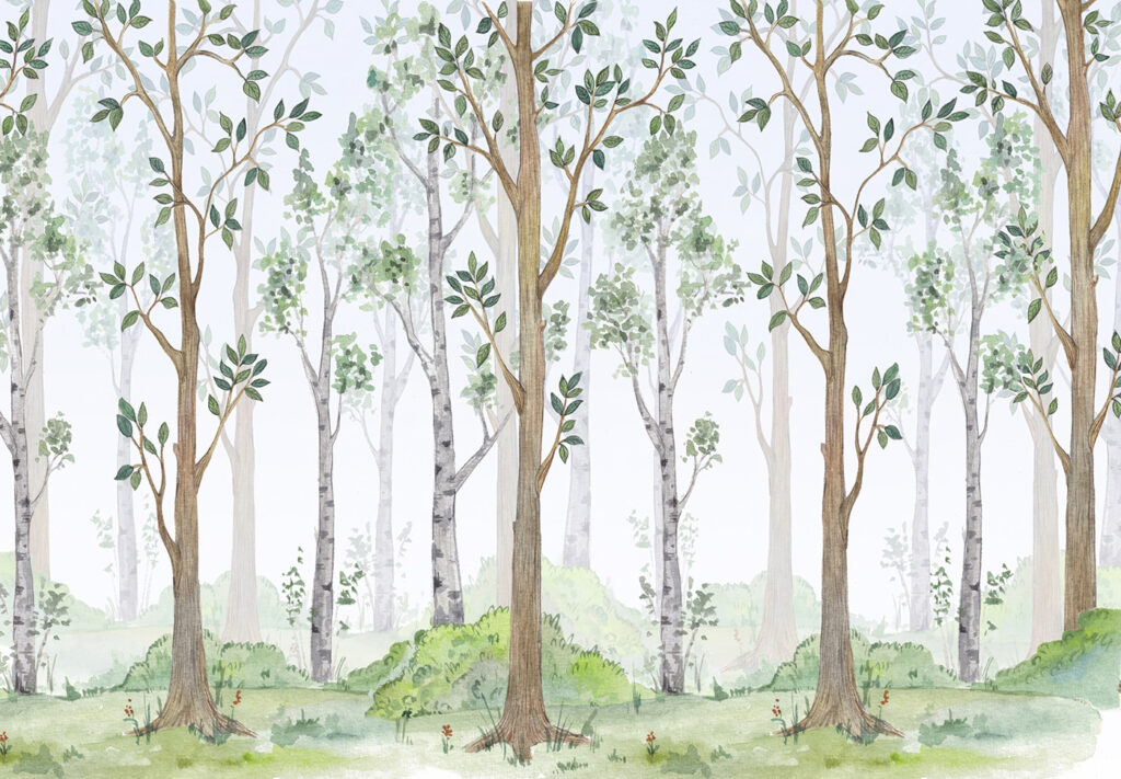 Lichter Wald — ganzes Design