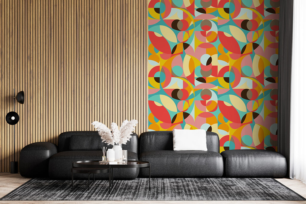 Bunte Kreise und Quadrate — Interieur 2