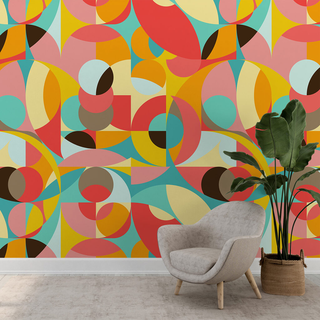 Bunte Kreise und Quadrate — Interieur 3
