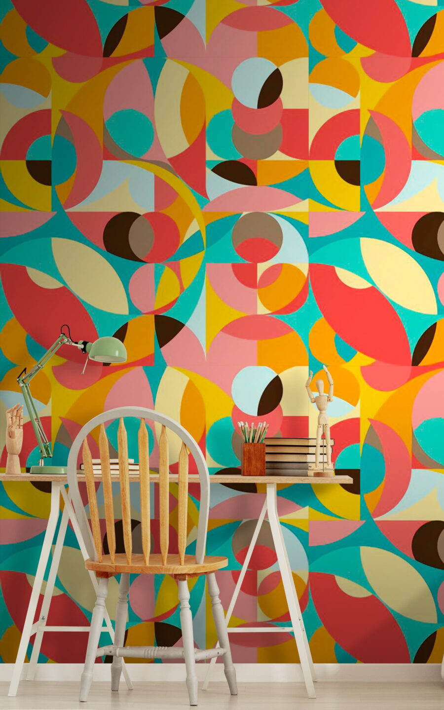Bunte Kreise und Quadrate — Interieur 1