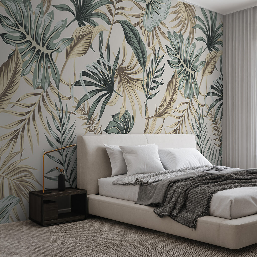 Palmwedel und lange Blätter — Interieur 7