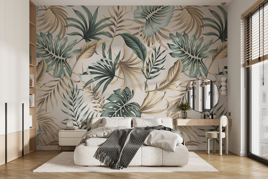 Palmwedel und lange Blätter — Interieur 6