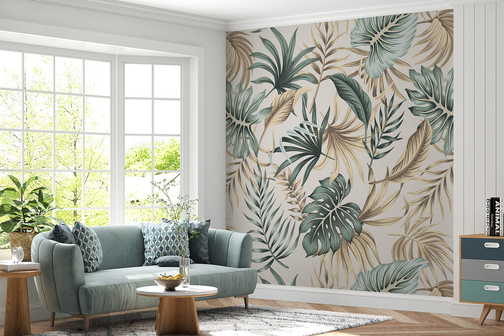 Palmwedel und lange Blätter — Interieur 10