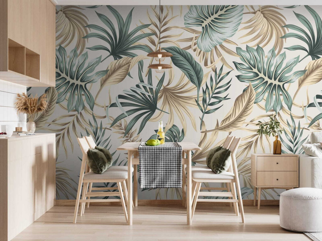 Palmwedel und lange Blätter — Interieur 4
