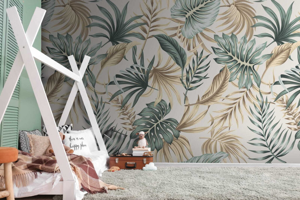 Palmwedel und lange Blätter — Interieur 5