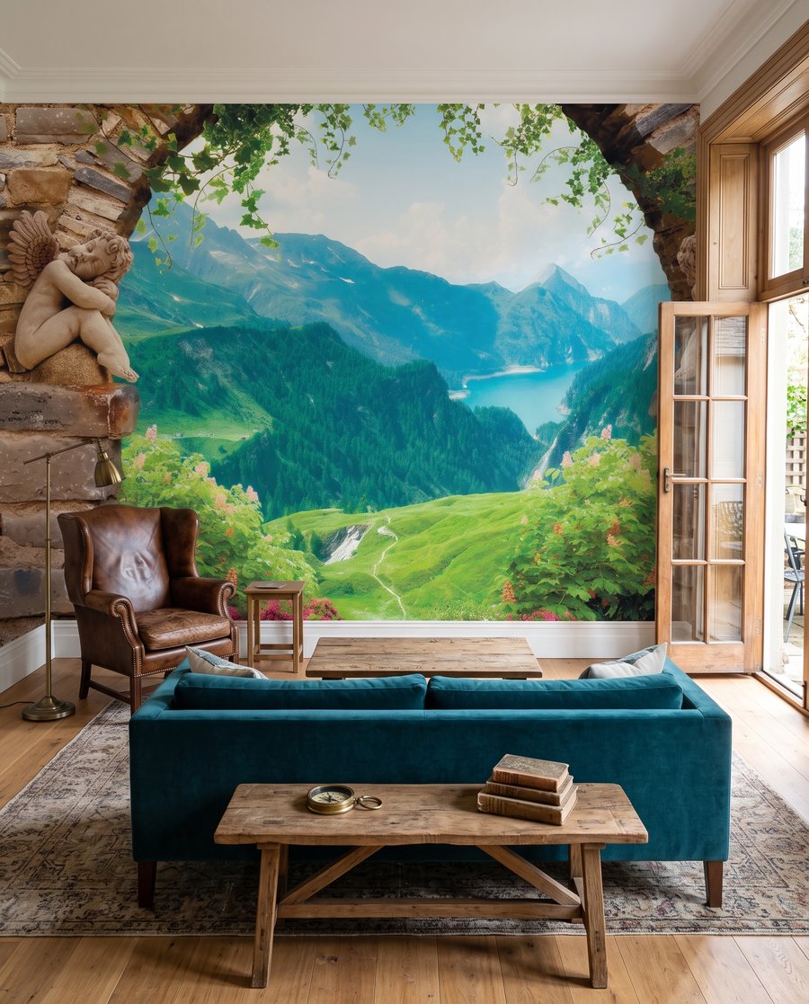Bergtal hinter Steinbögen — Interieur 3