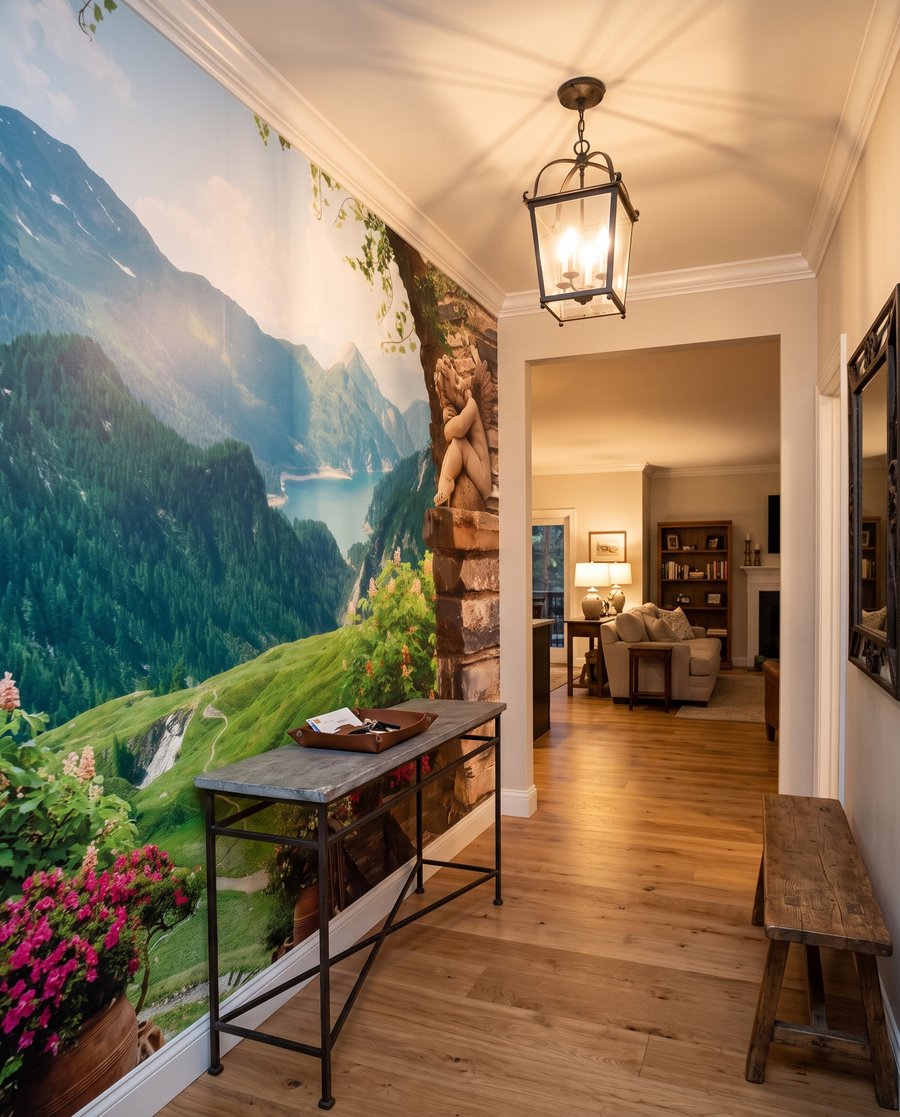 Bergtal hinter Steinbögen — Interieur 4