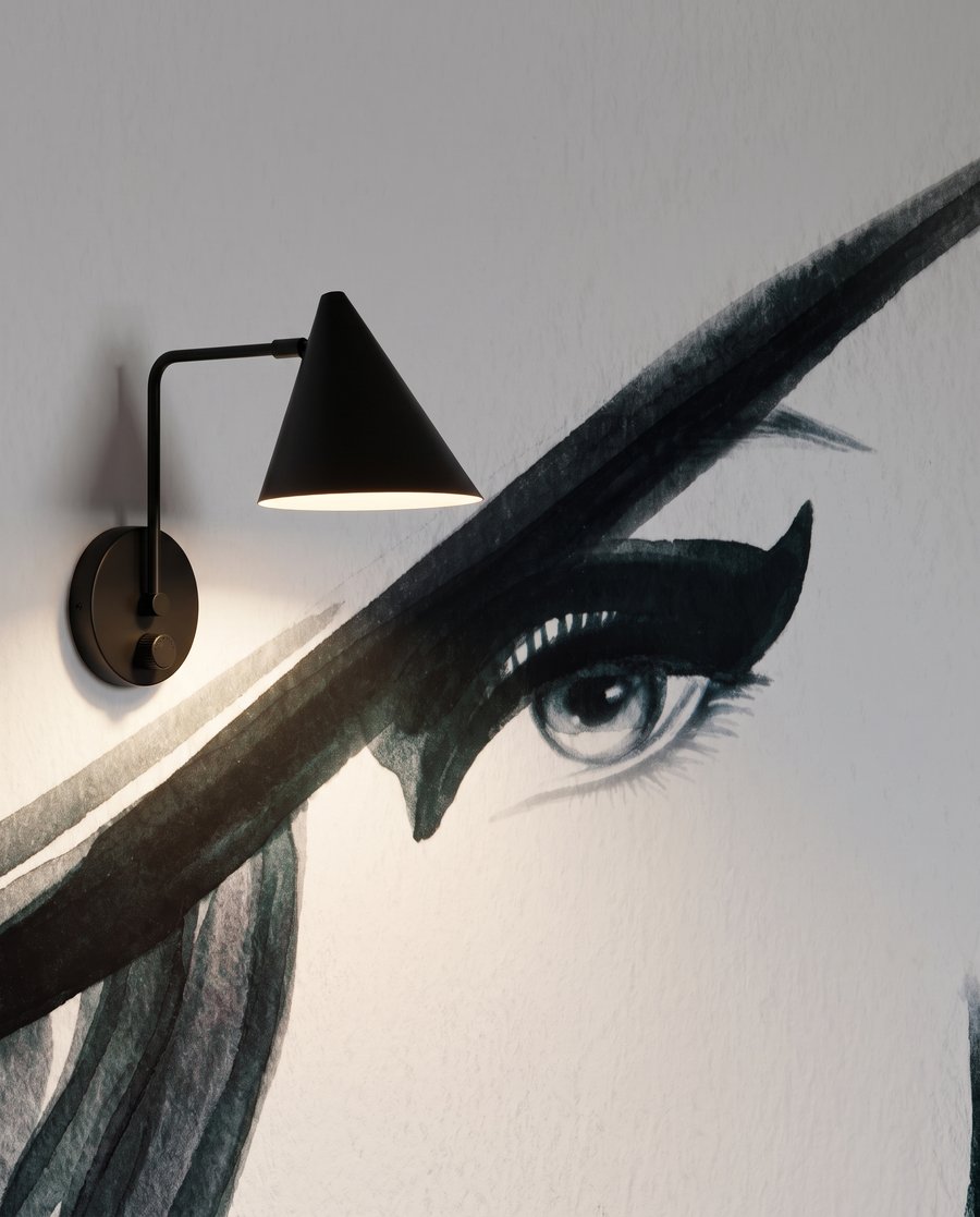 Blick unter der Hutkrempe — Detail