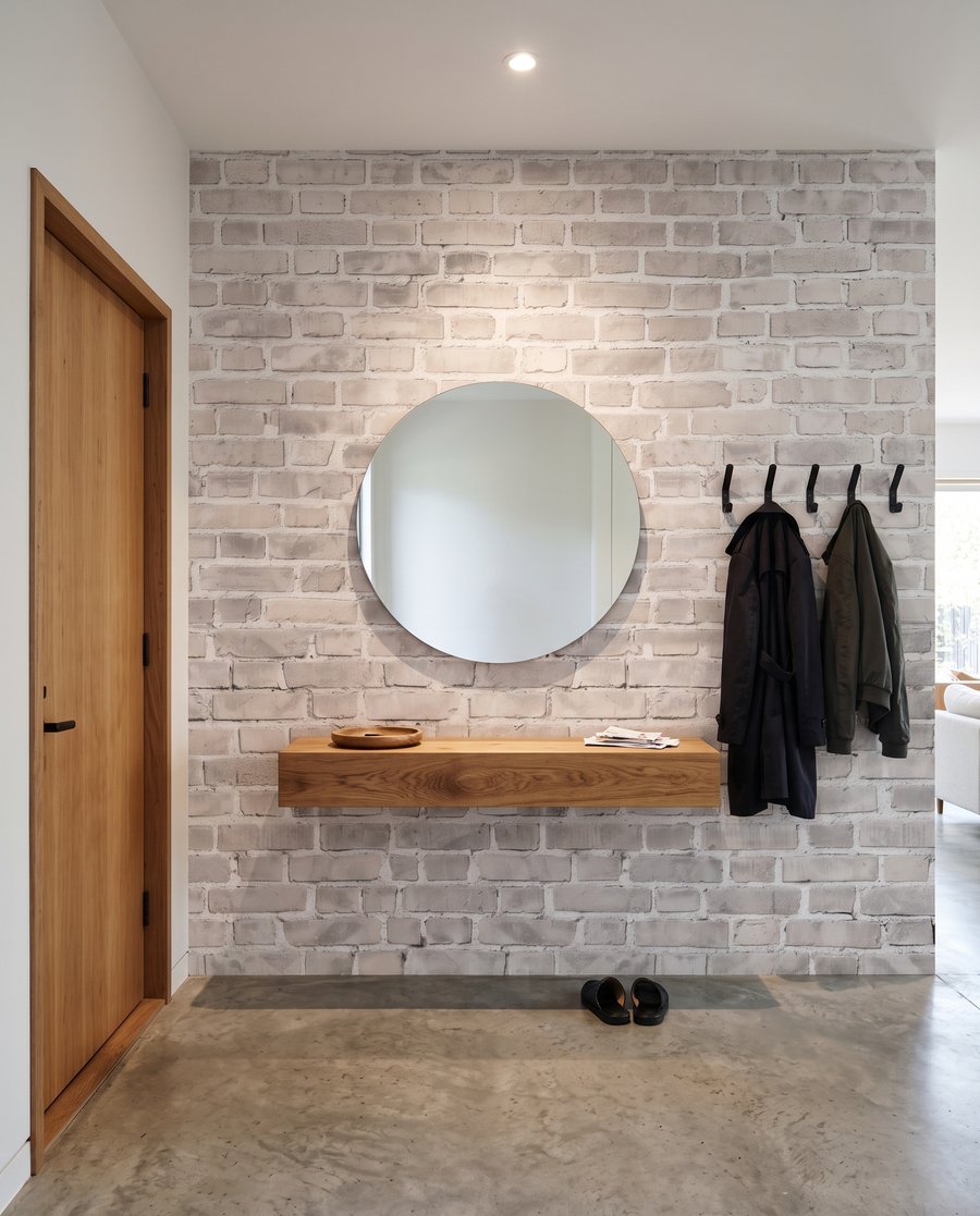 Hellgraue Ziegel mit Patina — Interieur 5